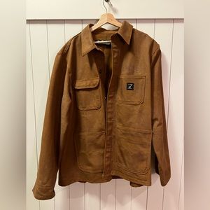 LC King Brown Duck Chore Coat Waxed